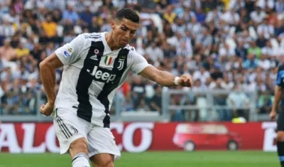 Cristiano Ronaldo, atacante portugués de la Juventus. 