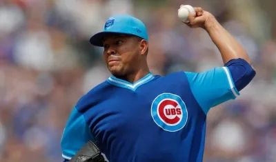 José Quintana, lanzador de los Cachorros de Chicago. 