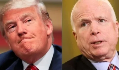 La Casa Blanca anunció que el presidente Donald Trump no irá al sepelio de John McCain.