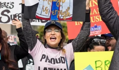 Protesta de hispanos.