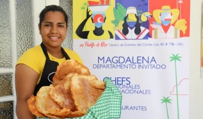 La ganadora del concurso de cocina Yosbeidis de Ávila.