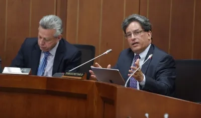 El Ministro de Hacienda, Alberto Carrasquilla. 