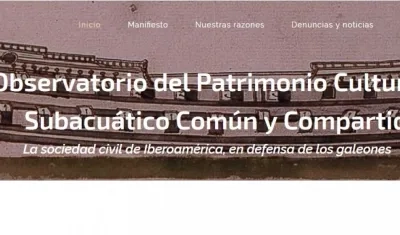 Imagen de la web del Observatorio de Patrimonio Cultural Subacuático.