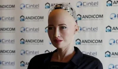 La robot Sophia. 