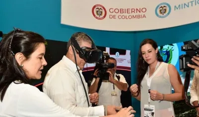 La Ministra de las TIC, Sylvia Constaín, y el Presidente Iván Duque.