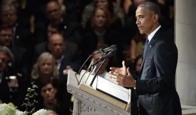 El expresidente de Estados Unidos Barack Obama.