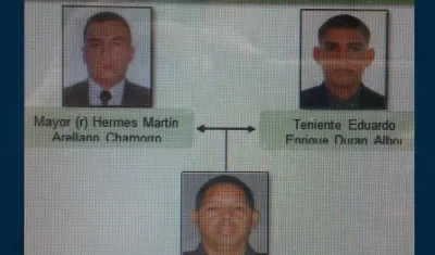Los policías investigados.