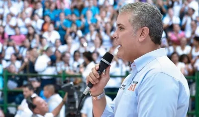 El Presidente Duque hizo el anuncio el sábado en Socorro, Santander.