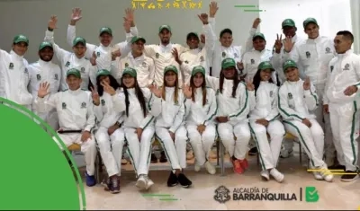 Algunos de los integrantes del Team Barranquilla. 