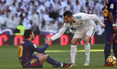 Lionel Messi y Cristiano Ronaldo.