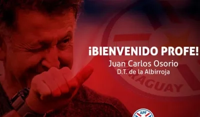 Así fue recibido el colombiano por la Selección de Paraguay. 