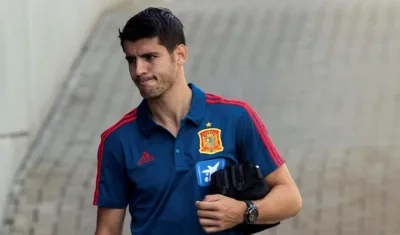 Álvaro Morata, delantero español. 