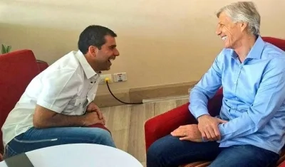 Alejandro Char con José Pékerman. 