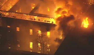 Incendio del Museo Nacional de Río de Janeiro.