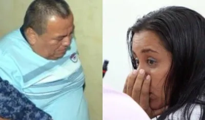  Edilberto Rojas y  Ángela Johanna Guerra, los padrinos de Sarita.