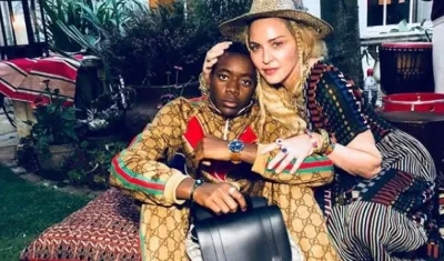 Madonna y su hijo David.