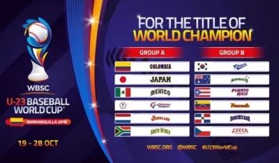 Así quedó el grupo de Colombia en el Mundial de Béisbol Sub 23.