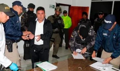 'Pedro Orejas', durante su captura.