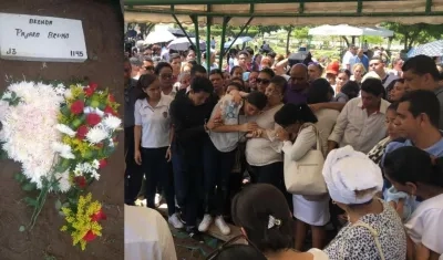 Sepelio de Brenda Pájaro Bruno.