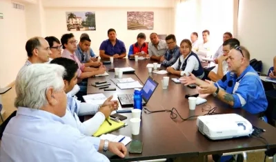 Reunión del Consejo Departamental de Riesgo.