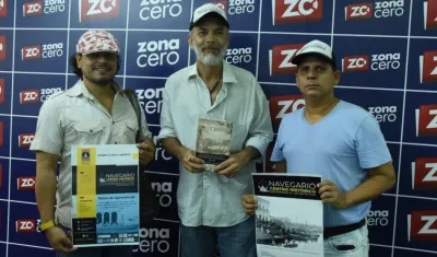 Xavier Anguila, José Stevenson y Alvaro Del Castillo, organizadores del evento. 