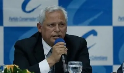 Hernán Andrade, presidente del Partido Conservador.