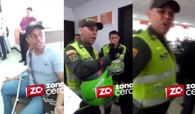 Momentos de la protesta y el abuso de poder de la Policía.