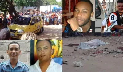 Algunas de las personas asesinadas y que habrían sido ejecutadas por la banda 'Los Centrales'.