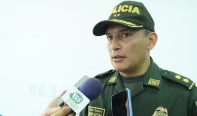 General Mariano Botero, comandante de la Policía Metropolitana de Barranquilla.