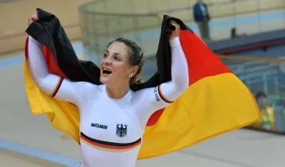 Kristina Vogel, bicampeona olímpica de ciclismo.