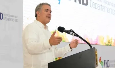 Presidente Iván Duque, en la cumbre de gobernadores.