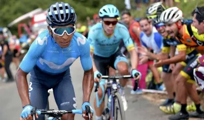 Nairo Quintana y Miguel Ángel López. 