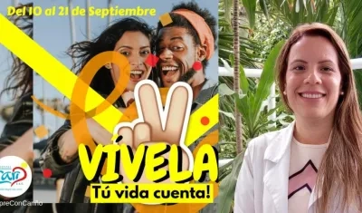 La psiquiatra María Fernanda Padilla liderará la campaña Vívela, tu vida cuenta, que sensibiliza contra el suicidio.