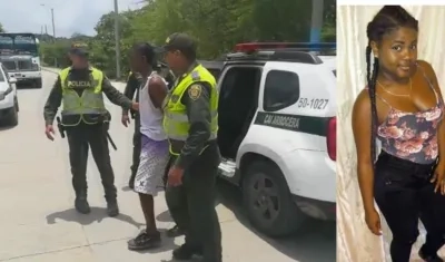 El hombre capturado y foto de su hermana. 