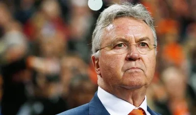 El entrenador holandés Guus Hiddink. 