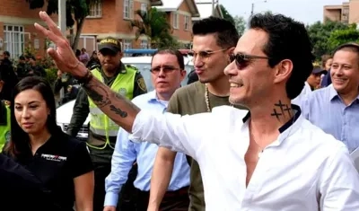 El cantante puertorriqueño Marc Anthony.