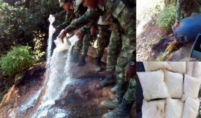 Las autoridades destruyeron el laboratorio.