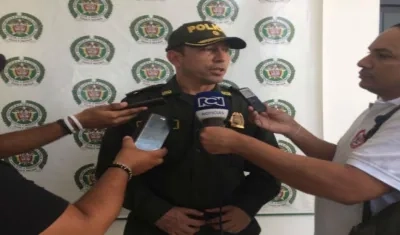 Coronel Gustavo Berdugo Garavito, Comandante de la Policía Metropolitana de Santa Marta.