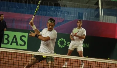 Colombia ha venido entrenando en la cancha de Argentina. 