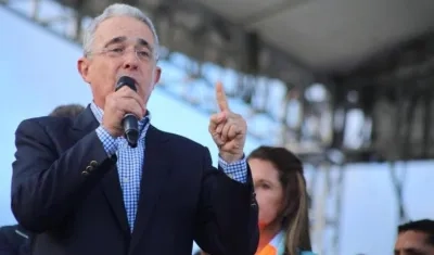 Álvaro Uribe Vélez, expresidente de la República y actual Senador.