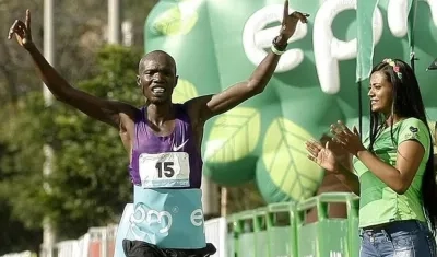 Joseph Kiprono, atleta africano. 