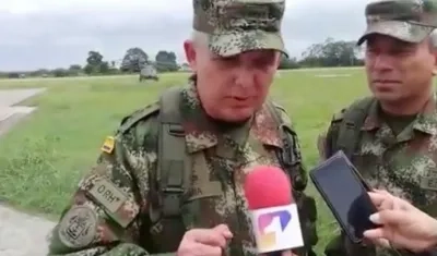 General Alberto Mejía, comandante de las Fuerzas Militares.