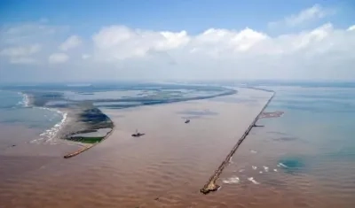 Canal de acceso al Puerto de Barranquilla. 