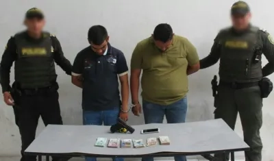 Capturados Yabrán Esneider Sosa Torres y Óscar Mauricio Yepes Debia