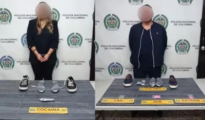 Ciudadana española y a su pareja en el Aeropuerto Internacional El Dorado de Bogotá