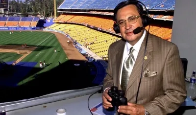 Jaime Jarrín, narrador latino de Grandes Ligas. 