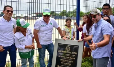 Alejandro Char entrega parque del barrio La Victoria. 