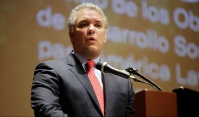 El presidente Iván Duque