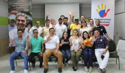 Militantes del Movimiento Compromiso Ciudadano en Soledad