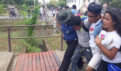 Se produjo cuando la marcha avanzaba en el barrio popular Américas 3, norte de Managua